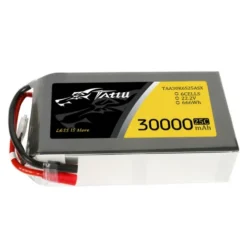 Tattu 30000mAh 22.2V 25C 6S1P Lipo Battery Pack with AS150+XT150
