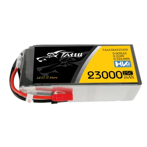 Tattu 23000mAh 22.8V 25C 6S1P Lipo Battery Pack With XT150+AS150