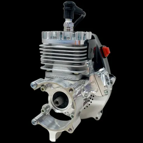 TAYLOR 35cc V2 Billet Reed Motor Raw Silver + WT1257 Extreme carburateur + 9500rpm FS koppeling + RAM Air Race Filter voor 1/5 RC + TAYLOR Billet WT Carb Velocity Stack