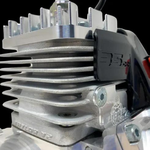 TAYLOR 35cc V2 Billet Reed Motor Raw Silver + WT1257 Extreme carburateur + 9500rpm FS koppeling + RAM Air Race Filter voor 1/5 RC + TAYLOR Billet WT Carb Velocity Stack