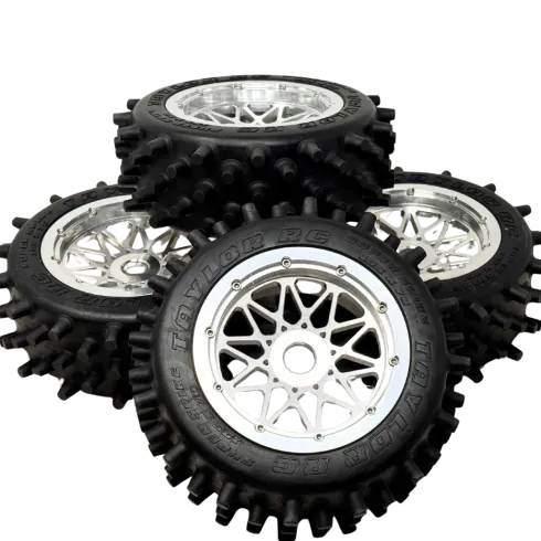 Taylor 195mm Super Spike Banden op RRC Billet Velgen – Set van 4
