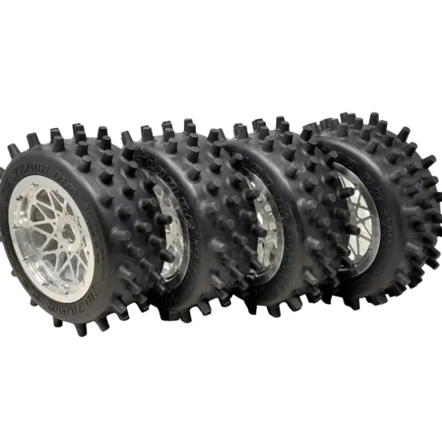 Taylor 195mm Super Spike Banden op RRC Billet Velgen – Set van 4