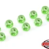 Team Corally – Aluminium Nylstop Nut M4 – Green – 10 pcs