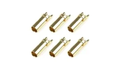 Team Corally – Bullit Connector 3.5mm – Female – Gold Plated – Ultra Low Resistance – 6 pcs