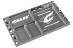 Team Corally Multi-purpose Ultra Tray CNC Machined aluminium – Titanium Color