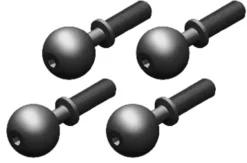 Team Corally Pivot Ball – Steel – 4 pcs – C-00180-123