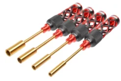 Team Corally – Platinum Pro Tools – Nut Driver Set – M2/M3/M4/M5 – 4.0/5.5/7.0/8.0mm – 4 Pcs – C-16470