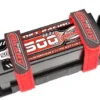 Team Corally Pro Battery Straps 300x20mm Rood – 2 stuks