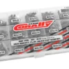Team Corally – Screw Set M4 – Hex Flat Head – DIN 7991 – Steel Black – 10.9 Grade – 15 Sizes – 265 pcs