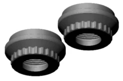 Team Corally Shock Cap – Lower – Aluminum – 2 pcs – C-00180-316