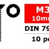 Team Corally – Staal schroeven M3 x 10mm – Verzonkenkop binnenzeskant – 10 st – C-3002-30-10