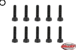 Team Corally – Steel Screws M3 x 20mm – Hex Socket Head – 10 pcs