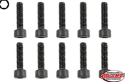 Team Corally – Steel Screws M4 x 12mm – Hex Socket Head – 10 pcs