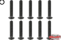 Team Corally – Steel Screws M4 x 20mm – Hex Button Head – 10 pcs