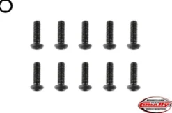 Team Corally – Steel Screws M3 x 10mm – Hex Button Head – 10 pcs