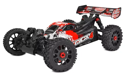 Team Corally Syncro 4 1/8 brushless electro buggy RTR Rood