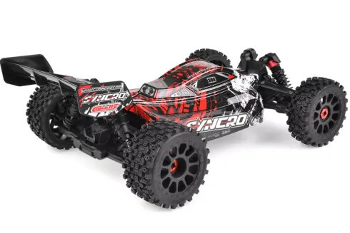 Team Corally SYNCRO 2WD Brushless Power 3-4S RTR Rood zonder accu en lader