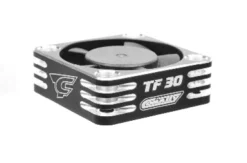 Team Corally – Ultra High Speed Cooling Fan TF-30 w/BEC connector – 30mm – Color Black – Silver