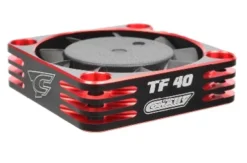 Team Corally – Ultra High Speed Cooling Fan TF-40 w/BEC connector – 40mm – Color Black – Red
