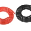 Team Corally – Ultra V+ Siliconen kabel – Super flexibel – Zwart en Rood – 14AWG – 1018 / 0.05 Strengen – BD 3.5mm – 2x 1m –C-50122