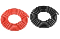Team Corally – Ultra V+ Siliconen kabel – Super flexibel – Zwart en Rood – 14AWG – 1018 / 0.05 Strengen – BD 3.5mm – 2x 1m –C-50122