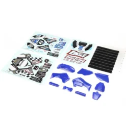 Team Losi Blue Plastics with Wraps: Promoto-MX – LOS260001