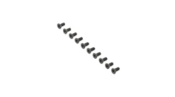Team Losi Flat Head Screws, Steel, Black Oxide, M4 x 10mm (10) – LOS255016