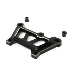 Team Losi Front Top Plate, Black, Aluminum: DBXL-E – LOS351008