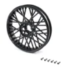 Team Losi Front Wheel Set, Black: Promoto-MX – LOS46000