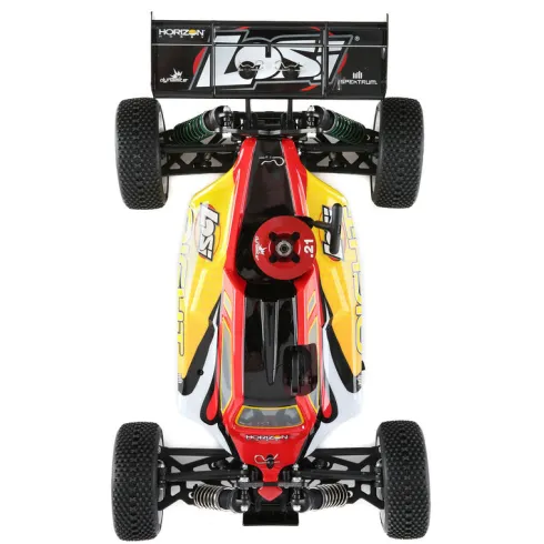 Team Losi 1/8 8IGHT 4WD Nitro Buggy RTR Rood/Geel