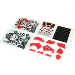 Team Losi Red Plastics with Wraps: Promoto-MX – LOS260000