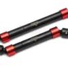 Team Raffee Co. Heavy Duty Front & Rear CVD Main Drive Shaft Red for Traxxas TRX-4
