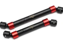 Team Raffee Co. Heavy Duty Front & Rear CVD Main Drive Shaft Red for Traxxas TRX-4