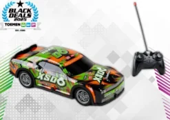 Tech Toys Roar SXO6 met LED verlichting 1/22 afstandbestuurbare auto groen/oranje RTR 27Mhz