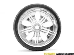 Tires & wheels assembled and glued – Phatline – HPI4731