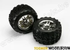 Tires & wheels assembled and glued – SS Chrome – TRX5174R
