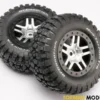 Tires & wheels assembled SCT satin with black beadlock wheels – TRX6873X
