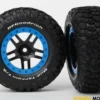 Tires & wheels SCT blackwith blue beadlock wheels – TRX5883A