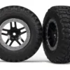 Tires & wheels SCT satin chrome with black beadlock wheels – TRX5883