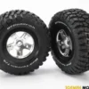 Tires & wheels SCT satin chrome with black beadlock wheels – TRX5878