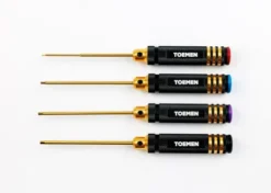 Toemen Modelsport Black/Gold Inbus schroevendraaiers – 4 stuks