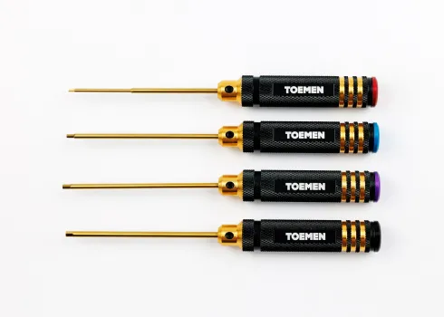 Toemen Modelsport Black/Gold Inbus schroevendraaiers – 4 stuks