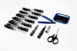 Toemen Modelsport Black & Silver RC Tool Set – 17 stuks