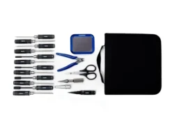 Toemen Modelsport Black & Silver RC Tool Set – 17 stuks