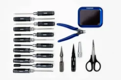 Toemen Modelsport Black & Silver RC Tool Set – 17 stuks