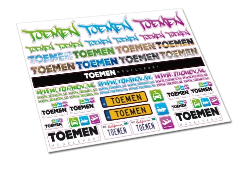 Toemen Modelsport Stickervel Deluxe