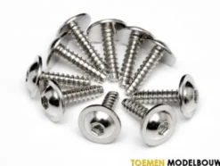 TP. FLANGED SCREW M2.6x10mm HEX SOCKET 10pcs – HPIZ489