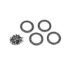 TRAXXAS Beadlock rings black (2.2) (aluminum) (4)/ 2×10 CS (48) – TRX8168T