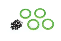 Traxxas Beadlock rings, green (1.9″) (aluminum) (4)/ 2×10 CS (48) – TRX8169G