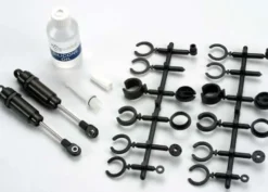 Traxxas Big Bore Shocks, Hard-anodized, PTFE-coated T6 Aluminum with Titanium Nitride Shafts (long) – TRX2660